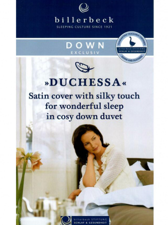  Одеяло Billerbeck Duchessa Mono (пух) normal (нормальное) не ниже +18°С, гусиный пух фото в интернет-магазине Герд Биллербек