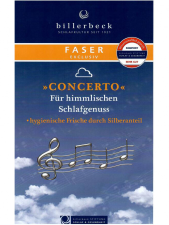  Одеяло Billerbeck Concerto Uno normal (нормальное) не ниже +18°С, микроволокно фото в интернет-магазине Герд Биллербек