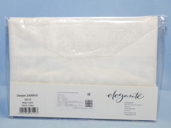 Наволочка Elegante Muriel 2406R/0 (weiß/белый)
